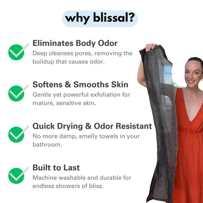 Blissal Peeling Antibakteriyel Duş Havlusu