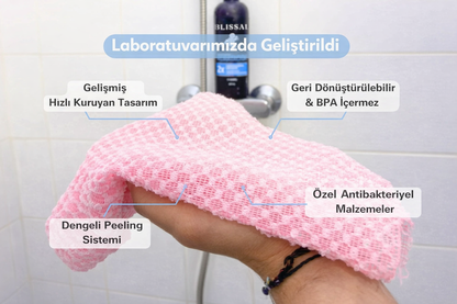 Blissal Peeling Antibakteriyel Duş Havlusu
